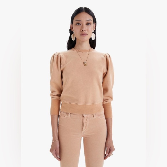 Mother The Curve Ball Sweatshirt in Toast Size XS - Picture 1 of 9